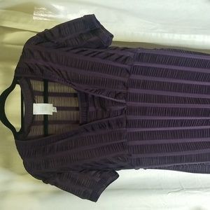 Rick Lynn Dark purple dress